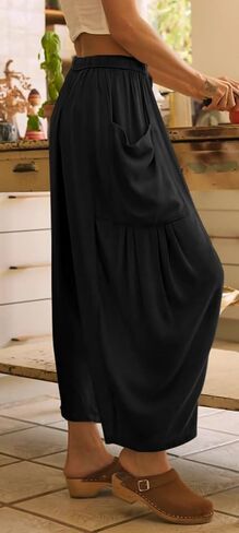 Women's Wide Leg Palazzo Harem Yoga Pants Casual Loose Beach Pilates Lounge Trousers with Pockets in Saudi Arabia