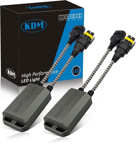 H13 9008 LED فك ترميز Canbus، مقاوم تحميل خالٍ من الأخطاء ومضاد للوميض، محول مقاوم إلغاء تحذير LED، 2 حزمة in Kuwait