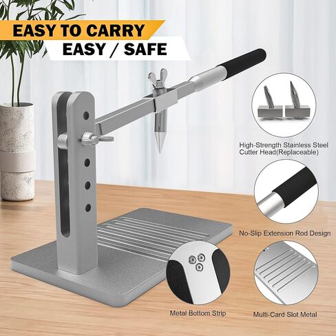 Upgraded Stainless Steel Oyster Opener machine Two Cutter Head, All Metal Durable Oyster Shuckers Tool Set, for Home Seafood Workshop Restaurant in Saudi Arabia