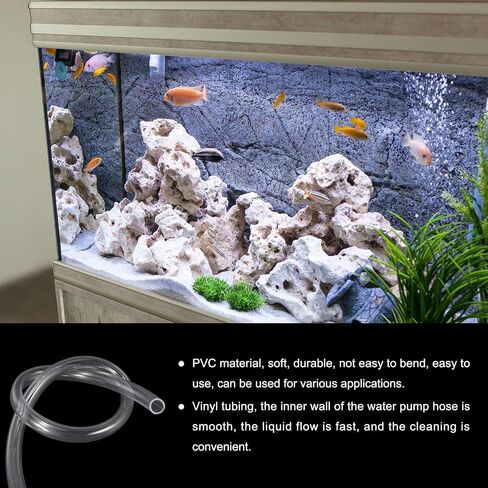 3/4" x 1" Clear Plastic PVC Tubing 25ft Flexible Vinyl Tube, [for Garden Irrigation, Water Hose, Fish Tanks, Aquarium] - 19mm x 25.4mm in Saudi Arabia