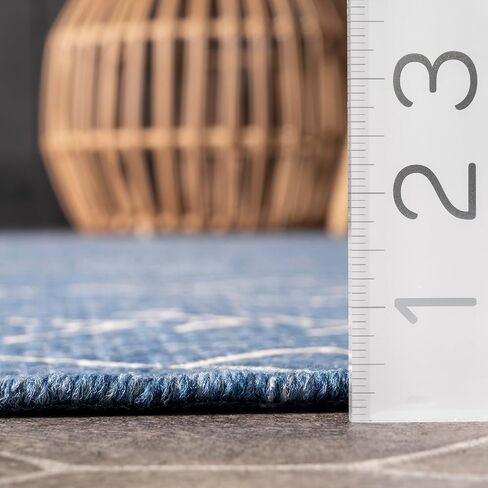 nuLOOM Serna Moroccan Indoor/Outdoor Area Rug, 5x8, Blue in Saudi Arabia
