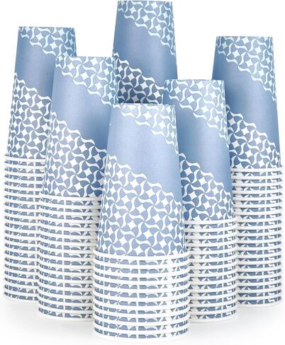 MUCHII 16 oz Paper Coffee Cups, Disposable Paper Cups 210 Count, Disposable Paper Cups for Hot Beverage, Paper Drinking Cups Big for Home use, Office, Restaurant and Events in Saudi Arabia