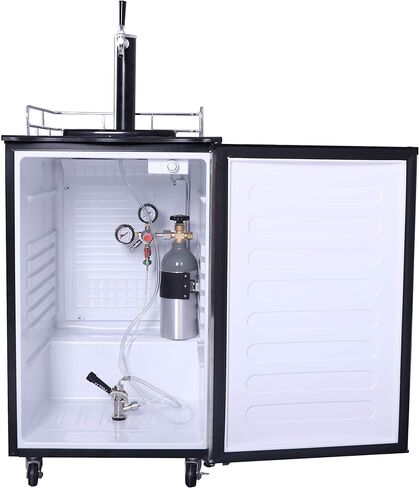 Frigidaire EFRB200 6.1 Cu Ft Stainless Steel Kegerator Beer Bar, XL, White in Saudi Arabia