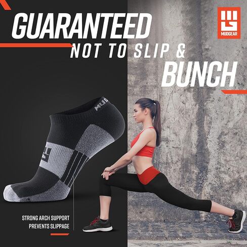 No Show Socks - Moisture Wicking Athletic Socks for Running, Rucking, Racing, Hiking, Workout - 2 Pack in Kuwait