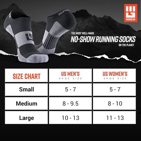 No Show Socks - Moisture Wicking Athletic Socks for Running, Rucking, Racing, Hiking, Workout - 2 Pack in Kuwait