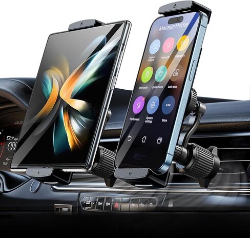 Car Phone Mount for Samsung Galaxy Z Fold 6 5 4 3 - Tablet Holder for Car Air Vent Dashboard Handsfree, 360° Rotatable Fit for iPad Mini 6 iPad Pro iPad Air Pixel Fold and More 4-12.9" Device in Saudi Arabia
