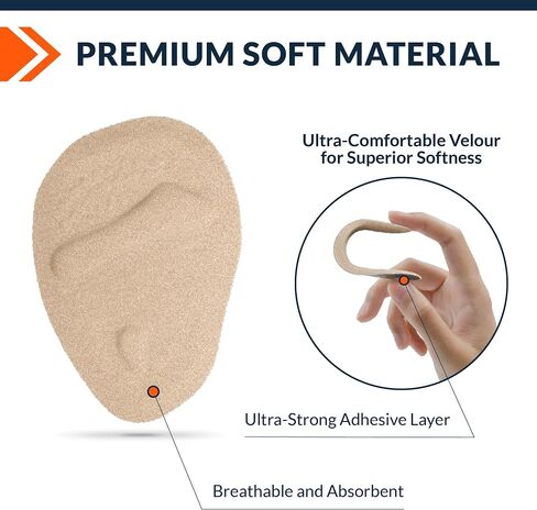 Fixic Ball of Foot Cushions for Women - 2 Pairs - Heel Pads for Shoes - Beige Metatarsal Pads Women - High Heel Comfort Pads for Any Shoe Sizes - Heel Inserts for Women for Pain Relief and Comfort! in Saudi Arabia