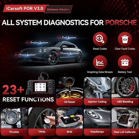 iCarsoft Auto Diagnostic Scanner POR V2.0 for Porsche with ABS Scan,Oil Service Reset ect in Saudi Arabia