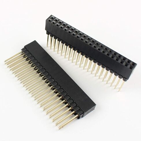 VG_S 5 pcs. 2.54mm Pitch 2x20 Pin 40 Pin Female Double Row Long Pin Header Strip PC104 in Saudi Arabia