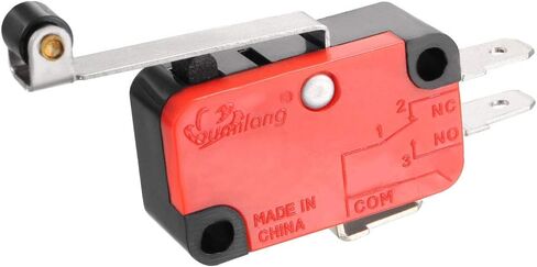 uxcell 5PCS OV-156-1C25 15A 125/250VAC SPDT NO NC 3 Terminals Long Roller Lever Type Action Switches in Saudi Arabia