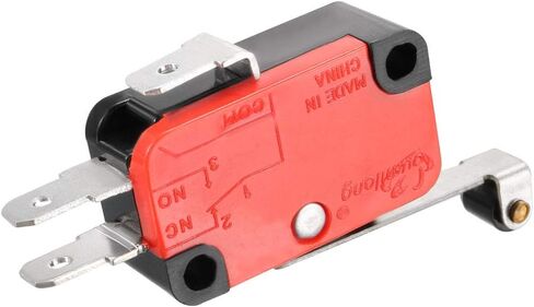 uxcell 5PCS OV-156-1C25 15A 125/250VAC SPDT NO NC 3 Terminals Long Roller Lever Type Action Switches in Saudi Arabia