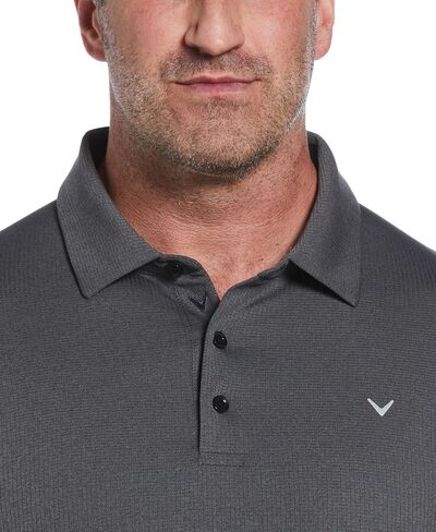 Callaway Men's Ventilated Classic Jacquard Short Sleeve Golf Polo Shirt, Moisture-Wicking, Lightweight Stretch Fabric in Saudi Arabia