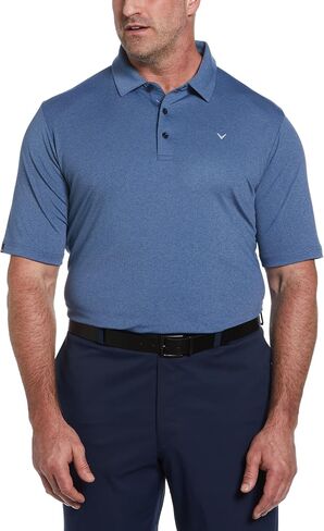 Callaway Men's Ventilated Classic Jacquard Short Sleeve Golf Polo Shirt, Moisture-Wicking, Lightweight Stretch Fabric in Saudi Arabia