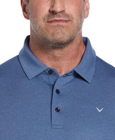 Callaway Men's Ventilated Classic Jacquard Short Sleeve Golf Polo Shirt, Moisture-Wicking, Lightweight Stretch Fabric in Saudi Arabia