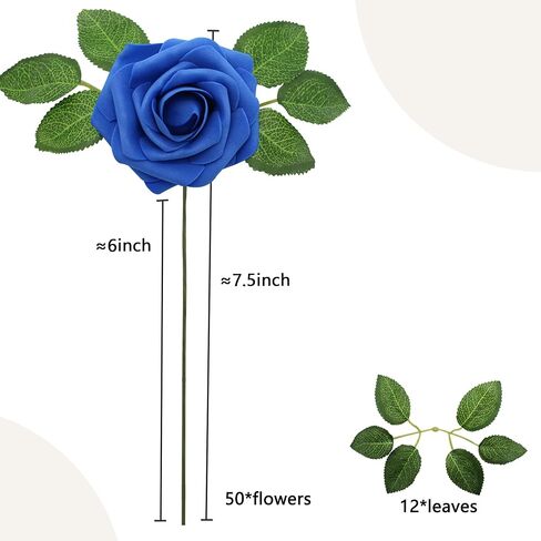 100 قطعة من الزهور الاصطناعية والورود البيضاء ذات المظهر الحقيقي والورود المزيفة بأوراق الشجر وباقات الزفاف DIY لتزيين حفلات الزفاف (أبيض) in Kuwait