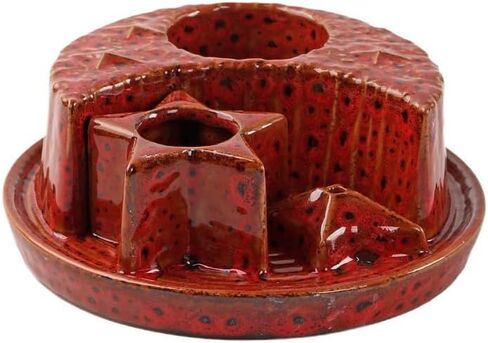 YYW Incense Burner Holder, 4 in 1 Ceramic Incense Holder for Stick Candle Sage, Moon Star Shade Marble Burner for Meditation Yoga Ornament Home Office Decoration (Black) in Saudi Arabia