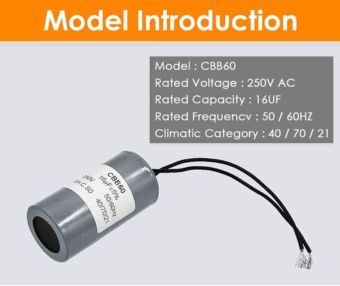 PENCK CBB60 مكثف 16 فائق التوهج 250 فولت التيار المتناوب 2 أسلاك 50/60 هرتز اسطوانة المحرك تشغيل مكثف 70x38 مللي متر لمضخة المياه ضاغط الهواء in Kuwait