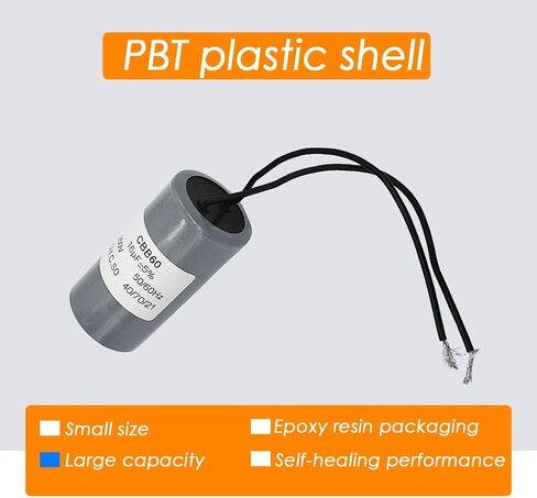 PENCK CBB60 مكثف 16 فائق التوهج 250 فولت التيار المتناوب 2 أسلاك 50/60 هرتز اسطوانة المحرك تشغيل مكثف 70x38 مللي متر لمضخة المياه ضاغط الهواء in Kuwait