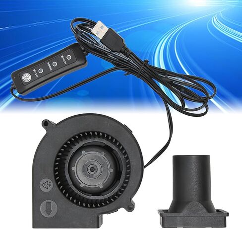 9733 97mm X 33mm USB Blower Fan, 5V DC Brushless Cooling Centrifugal Fan, 3800 RPM 22 CFM Brushless Cooling Blower Fan for Printer PC CPU Computer in Saudi Arabia