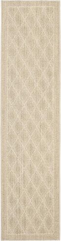 سجادة SAFAVIEH Palm Beach Collection - 2' x 8'، تصميم رملي وسيزال وجوت، مثالية للمناطق ذات حركة المرور العالية في غرفة المعيشة وغرفة النوم (PAB351A) in Saudi Arabia