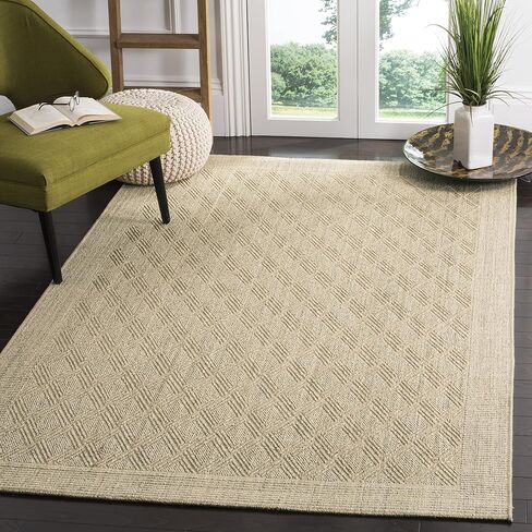 سجادة SAFAVIEH Palm Beach Collection - 2' x 8'، تصميم رملي وسيزال وجوت، مثالية للمناطق ذات حركة المرور العالية في غرفة المعيشة وغرفة النوم (PAB351A) in Saudi Arabia