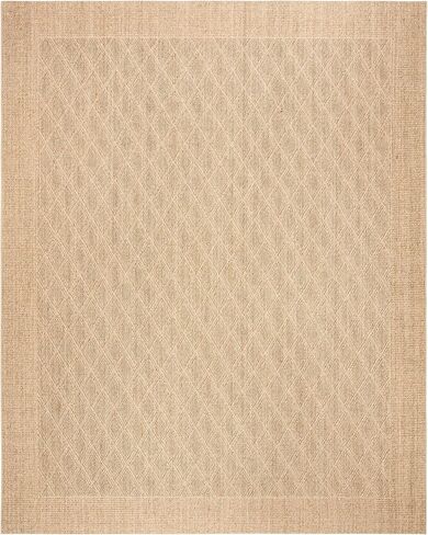 سجادة SAFAVIEH Palm Beach Collection - 2' x 8'، تصميم رملي وسيزال وجوت، مثالية للمناطق ذات حركة المرور العالية في غرفة المعيشة وغرفة النوم (PAB351A) in Saudi Arabia