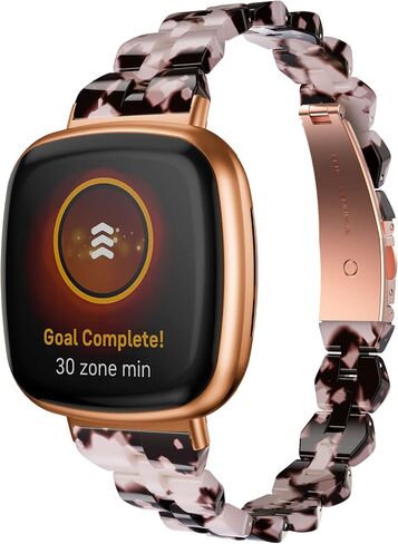 أحزمة متوافقة مع Fitbit Versa 4/Versa 3/Fitbit Sense 2/Fitbit Sense Bands للسيدات، سوار نحيف من الراتنج أنيق وخفيف الوزن ورفيع بديل لـ Fitbit Versa 4 in Kuwait