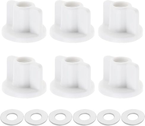 6 مجموعة مقعد المرحاض الخلفي طقم غسالة الجوز M6 الموضوع مقعد المرحاض السفلي تحديد استبدال استبدال الأجهزة المرحاض لمفصلات مقعد المرحاض العلوي in Kuwait