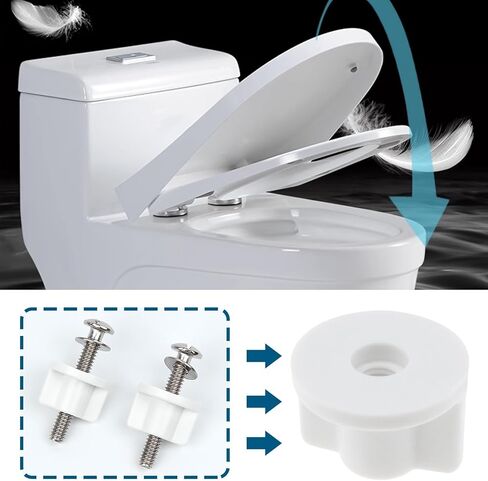 6 مجموعة مقعد المرحاض الخلفي طقم غسالة الجوز M6 الموضوع مقعد المرحاض السفلي تحديد استبدال استبدال الأجهزة المرحاض لمفصلات مقعد المرحاض العلوي in Kuwait