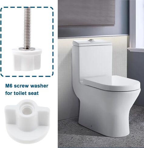 6 مجموعة مقعد المرحاض الخلفي طقم غسالة الجوز M6 الموضوع مقعد المرحاض السفلي تحديد استبدال استبدال الأجهزة المرحاض لمفصلات مقعد المرحاض العلوي in Kuwait