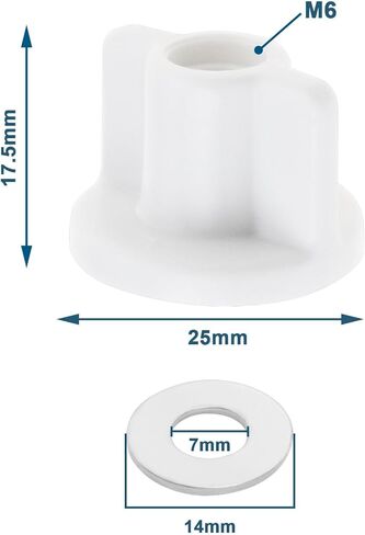 6 مجموعة مقعد المرحاض الخلفي طقم غسالة الجوز M6 الموضوع مقعد المرحاض السفلي تحديد استبدال استبدال الأجهزة المرحاض لمفصلات مقعد المرحاض العلوي in Kuwait