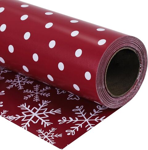LaRibbons Vintage Santa Foil Christmas Wrapping Paper, Candy Cane Stripe in Kuwait