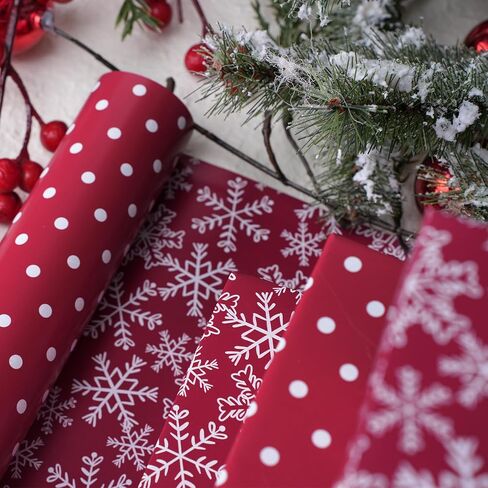 LaRibbons Vintage Santa Foil Christmas Wrapping Paper, Candy Cane Stripe in Kuwait