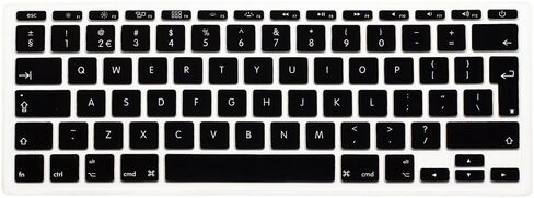 HRH English Language Silicone Keyboard Cover Skin for MacBook Air 11.6 Inch for MacBook 11" A1370 A1465 European/ISO Layout Keyboard Portector-Baby Pink in Saudi Arabia