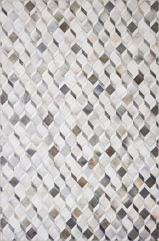 Loloi II Maddox Silver/Ivory 5'-0" x 7'-6" Area Rug in Saudi Arabia
