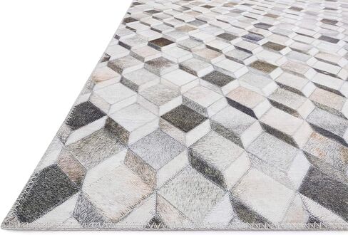 Loloi II Maddox Silver/Ivory 5'-0" x 7'-6" Area Rug in Saudi Arabia