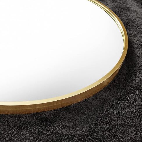 16"x48" Arched Mirror, Wall Mirror, Hanging Mirrors with Leather Strap, Full Length Mirror, Wall Mounted Arch Mirror, for Living Room, Bathroom, Bedroom, Entryway -Gold in Saudi Arabia