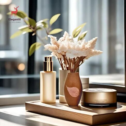 Ceramic Flower Vases, Bud Vases – Hand-Glazed with Exquisite Leaf Motif for a Unique, Living Room, Shelf, Coffee Table, Table centerpieces, Dining Table, Window Home Décor Touch (D) in Kuwait
