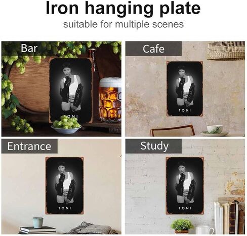 Pop Queens Toni Braxton Metal Tin Sign Poster Vintage Art Wall Decor 12 x 8 inch in Kuwait