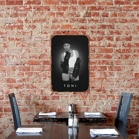 Pop Queens Toni Braxton Metal Tin Sign Poster Vintage Art Wall Decor 12 x 8 inch in Kuwait