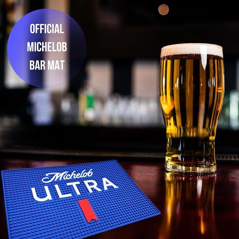 سجادة بار ميشيلوب - مقاس 45.72 × 30.48 سم، متوافقة مع دعامة مطاطية مضادة للانزلاق، مثالية لصانع القهوة المنزلي على سطح المنضدة ووعاء الحيوانات الأليفة in Kuwait