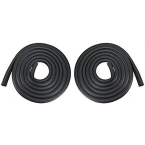 ECOTRIC Door Seals Rubber Weatherstrip Pair Set for 1973-1979 Ford Bronco F100 F150 F250 F350 Black