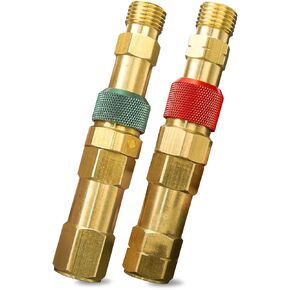 Regulator to Hose Quick Connect Fittings Set with Check Valves for Torch Welding, Brass Torch to Hose Set Replace QDB30 312-QDB30