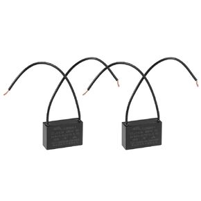 uxcell Ceiling Fan Capacitor CBB61 1.8uF 250V AC 2 Wires Metallized Polypropylene Film Capacitor 37x24x13mm for Electric Fan Pump Motor Generator 2Pcs