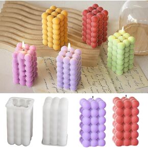 Ball Pillar Mold Cylinder Soap Mold Heart Mold Cube Cylinder Mold Resin Casting Mold Resin Making Molds Silicone Mold for Candle Home Decorate Mold 3D Animal Mold Candle Making Mold