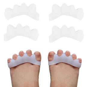 2 Pairs Toe Separators For kids - Correcting Bunions and Restoring Toes to Their Original Shape,children Toe Spacers, Bunion Corrector. (M : Big kids 3-7)