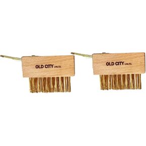Moss Remover Deck Crevice Cleaning Tool with Pole Includes 2 Paver Brushes, Tool for Weeding Between Pavers, Wire Brush with Weed Hook, Deck Cleaner, Crack Weeder, Patio Weed Remover Tool
