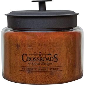 شمعة معطرة بشراب القيقب بالزبدة من Crossroads ذات 4 فتيل، 64 أونصة