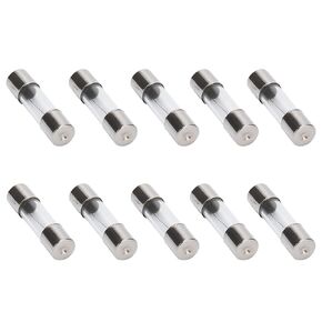 I-MART 12 Pack F5AL Fast-Blow Fuse 5A 125V Glass Fuses 5x20 mm, 0.2x0.78 Inch Fast Acting Glass Tube Fuses