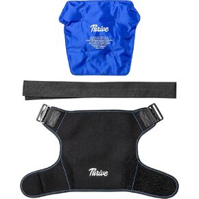 Thrive Shoulder Ice Pack Rotator Cuff Cold Therapy - FSA HSA Reusable Shoulder Compression Sleeve Hot and Cold Pack for Pain Relief and Rotator Cuff Injuries, Bursitis and Swelling
